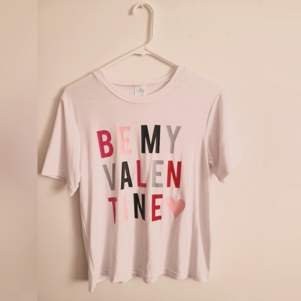 Valentine's Day Graphic Tee - Pink and Red